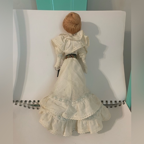 Vintage “Remember When” Original Soft Sculpture Red Head Doll in Edwardian Dress - Picture 3 of 10